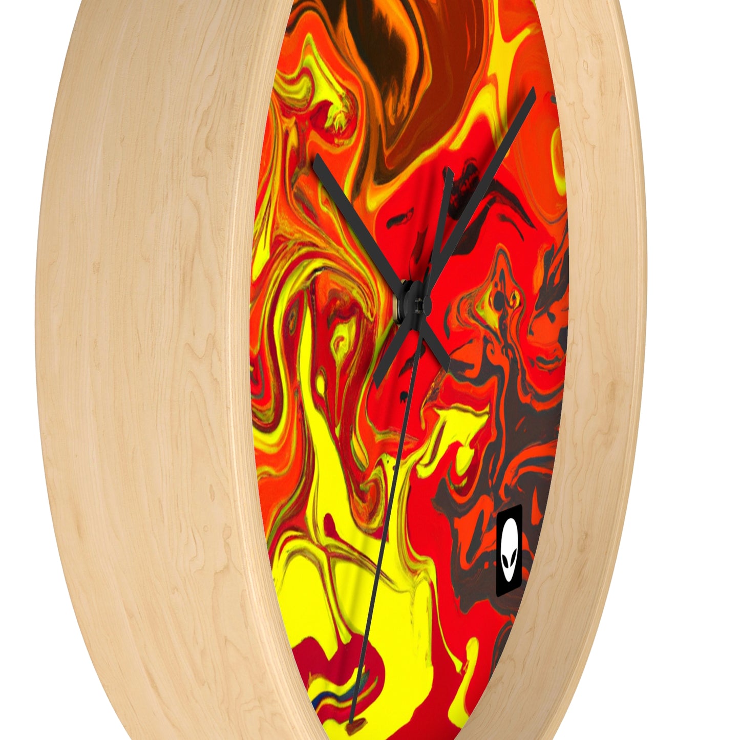 "Abstract Energy in Motion" - The Alien Wall Clock