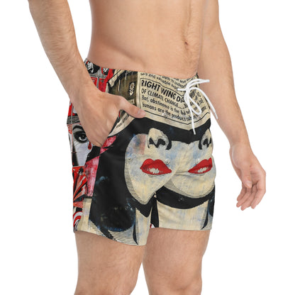 Whimsical Odyssey - The Alien Swim Trunks