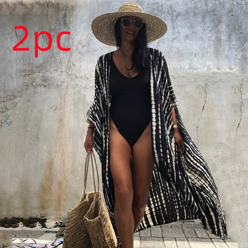 Polyester Damen Sonnenschutz Resort Strandkleid Überzug