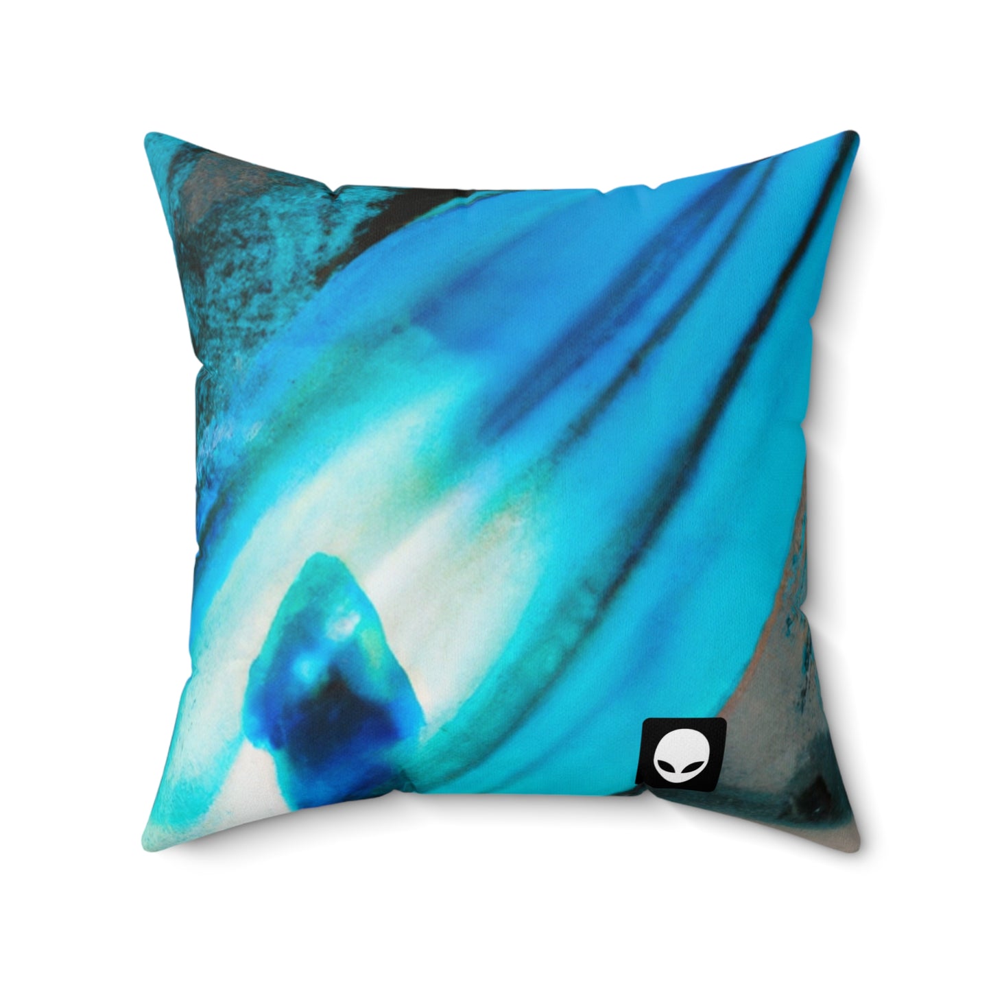 "Dreamscape: Exploring the Inner Realm" - The Alien Square Pillow