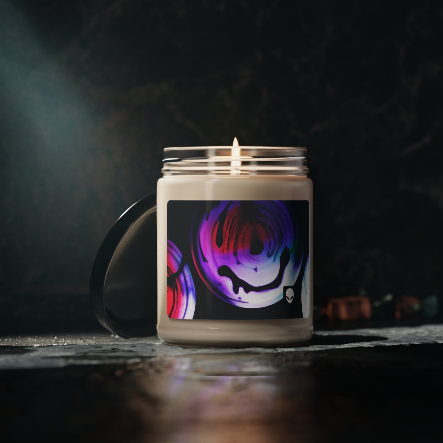 "Exploring Contrasts: A Colorful Dance of Luminance and Chromatic Aberration" - The Alien Eco-friendly Soy Candle