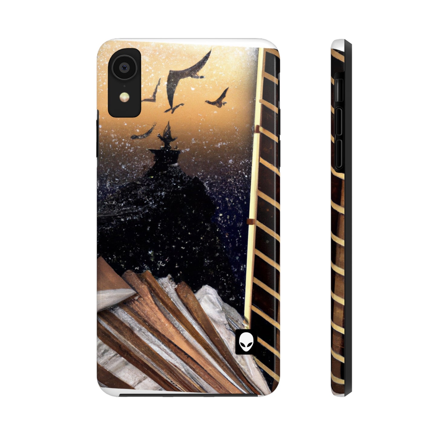 "A Tale of Storytelling Art: A Mixed Media Masterpiece" - The Alien Tough Phone Cases