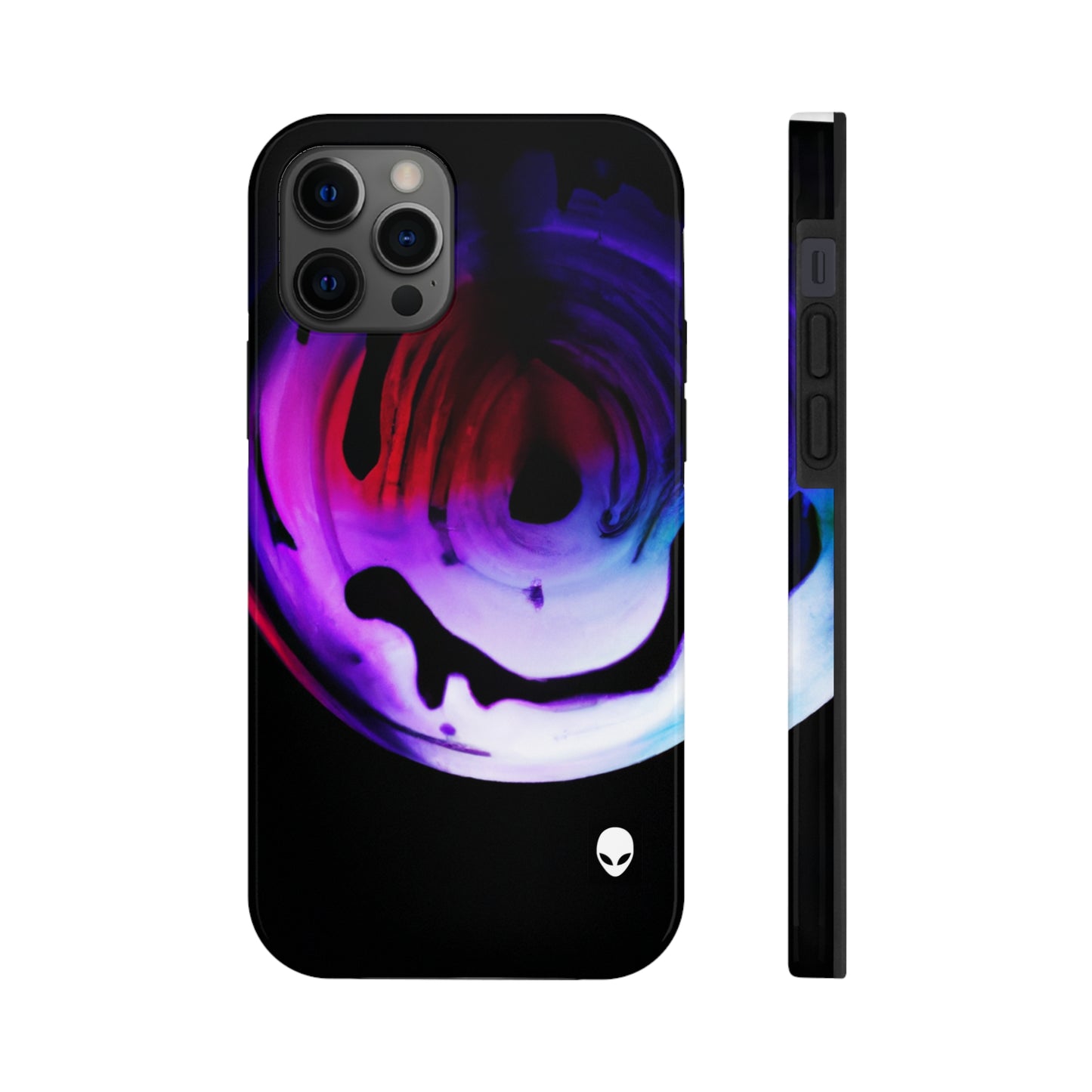 "Exploring Contrasts: A Colorful Dance of Luminance and Chromatic Aberration" - The Alien Tough Phone Cases