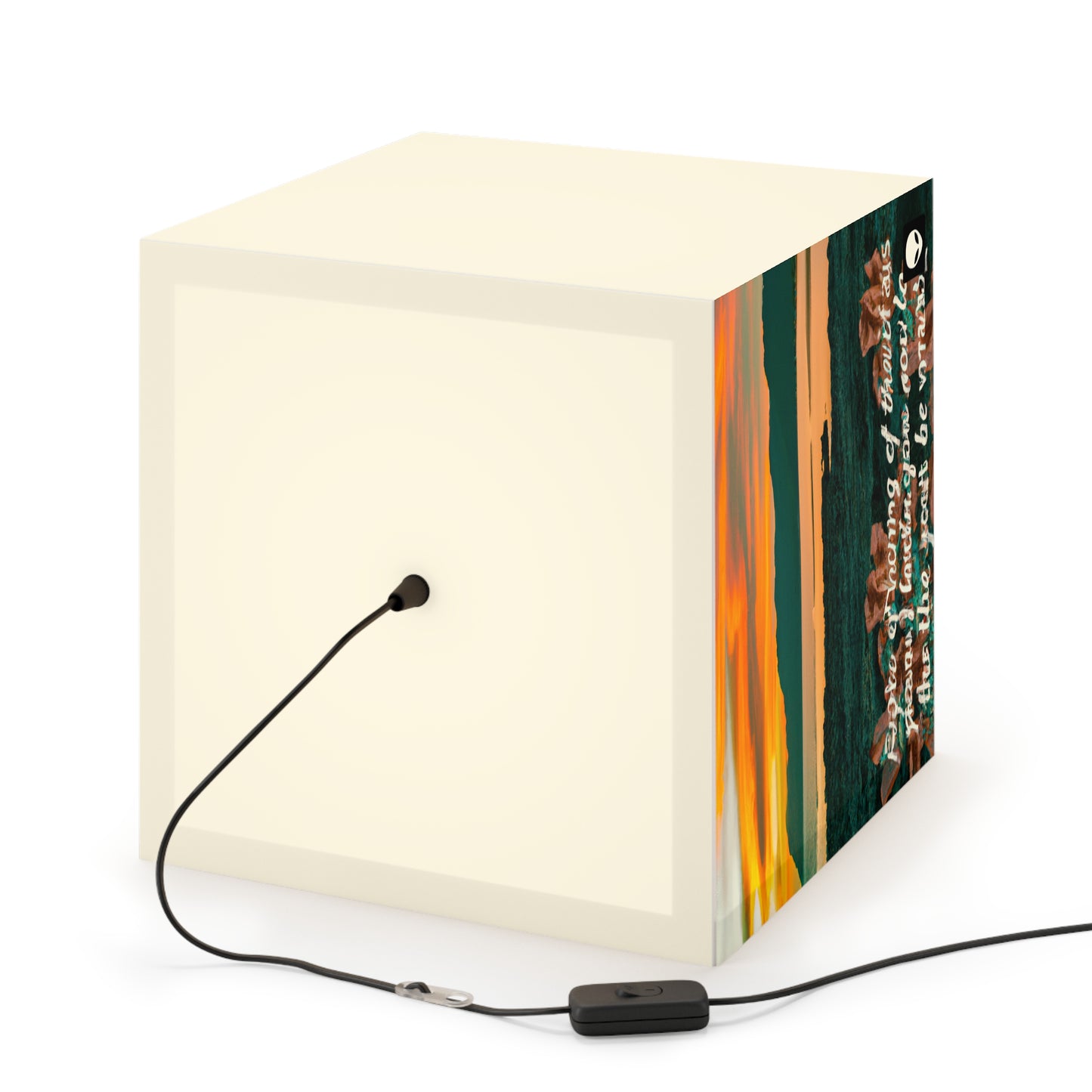 "Inspirational Visions: A Visual Exploration of Motivating Ideas" - The Alien Light Cube Lamp