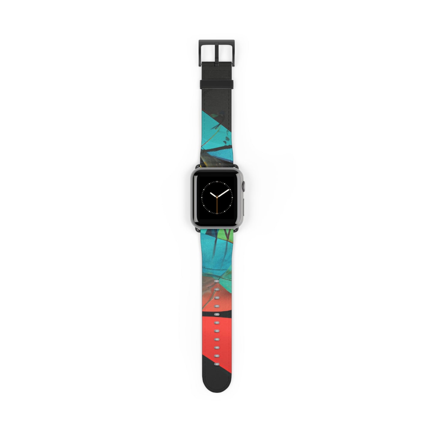 „Illusionary Perspective: A Colorful Dance of Light“ – Das Alien-Uhrenarmband für die Apple Watch