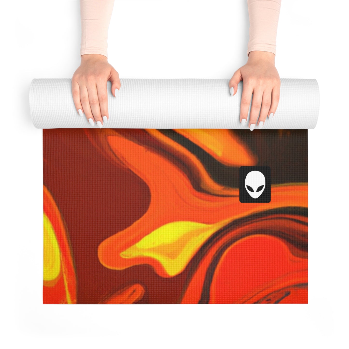 "Abstract Energy in Motion" - The Alien Yoga Mat