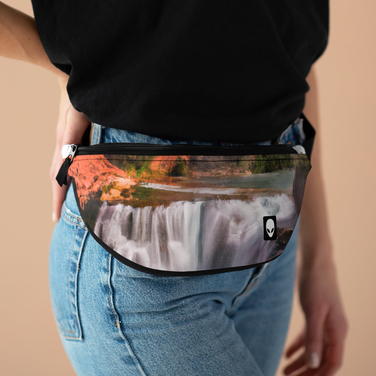 "Capturing Nature's Beauty: Crafting an Iconic Landscape in Vibrant Art"- The Alien Fanny Pack