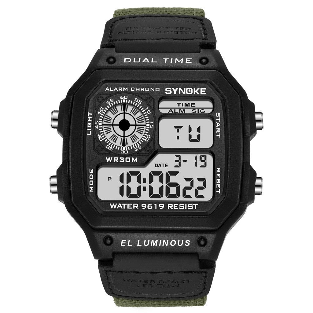 Retro Electronic Watch Luminous Waterproof Sports Men's Watches