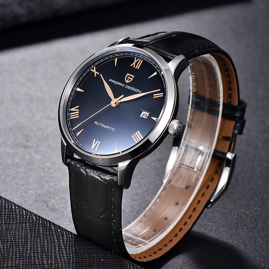 Men's Automatic Mechanical Watch Stainless Steel Waterproof Belt