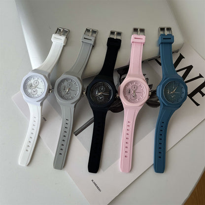 Reloj deportivo de cuarzo para mujer Reloj de silicona simple