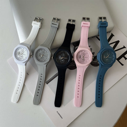 Women's Sports Quartz Watch Simple Silicone Watch