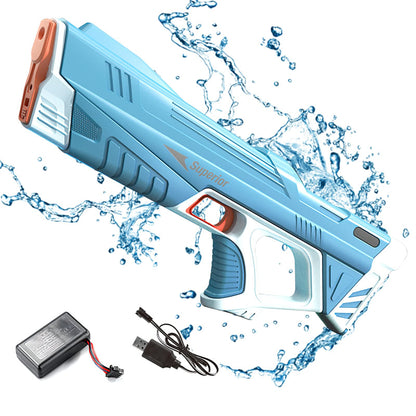 Pistola de agua eléctrica automática para verano, juguete de inducción que absorbe agua, pistola de agua de ráfaga de alta tecnología, juguetes para luchar contra el agua en la playa y al aire libre