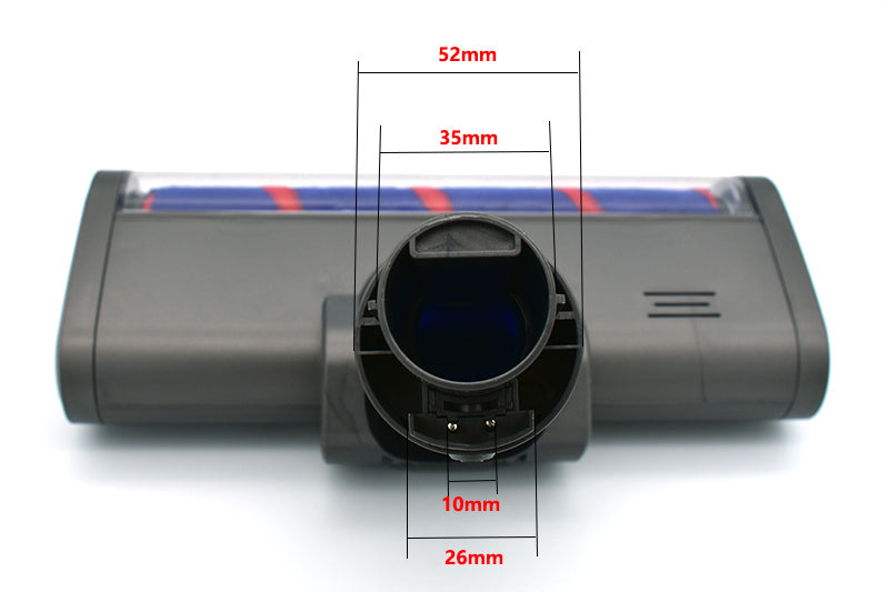 Accesorios para aspiradoras, cepillo rodante, cabezal de succión de accionamiento directo, cepillo eléctrico para suelo de terciopelo suave