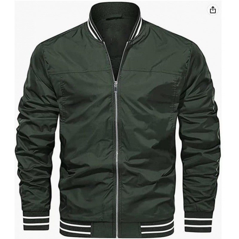 Chaqueta casual ligera a prueba de viento para hombre