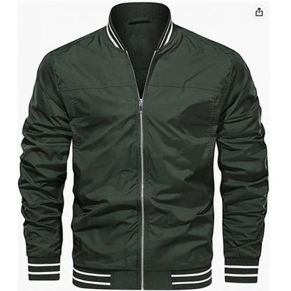 Chaqueta casual ligera a prueba de viento para hombre