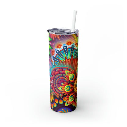 The First Trippy Space - The Alien Maars® Skinny Tumbler with Straw 20oz