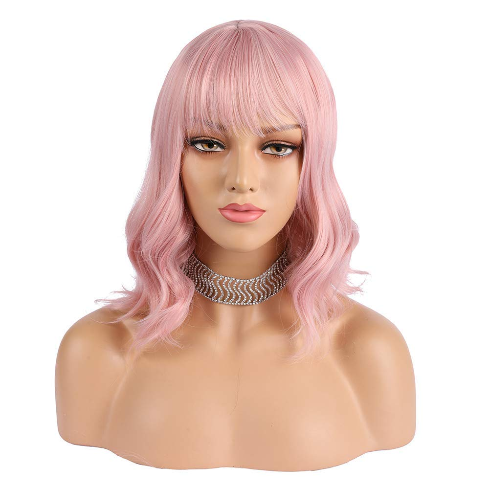 Cabello largo y rizado rosa Qi Liu Haizhong