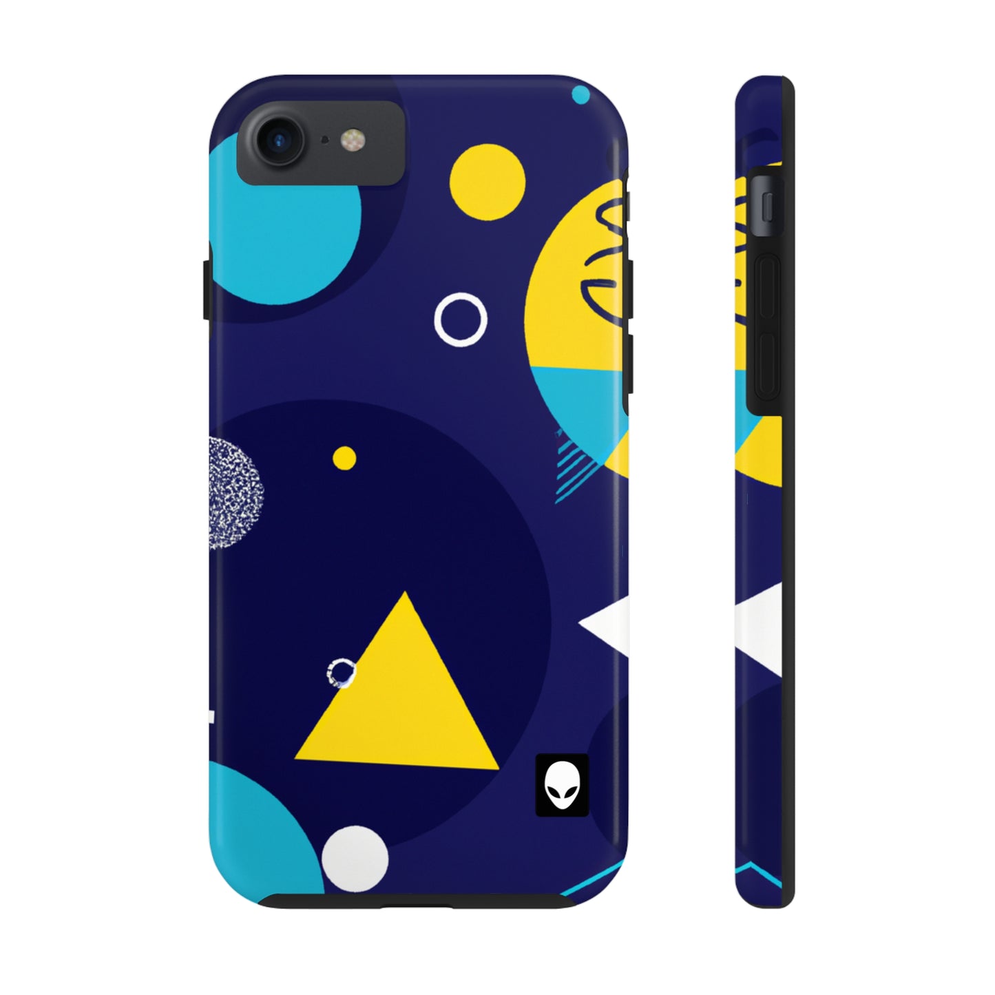 „Geometrische Fusion: Erwecken Sie Ihre Vision zum farbenfrohen Leben“ – The Alien Tough Phone Cases