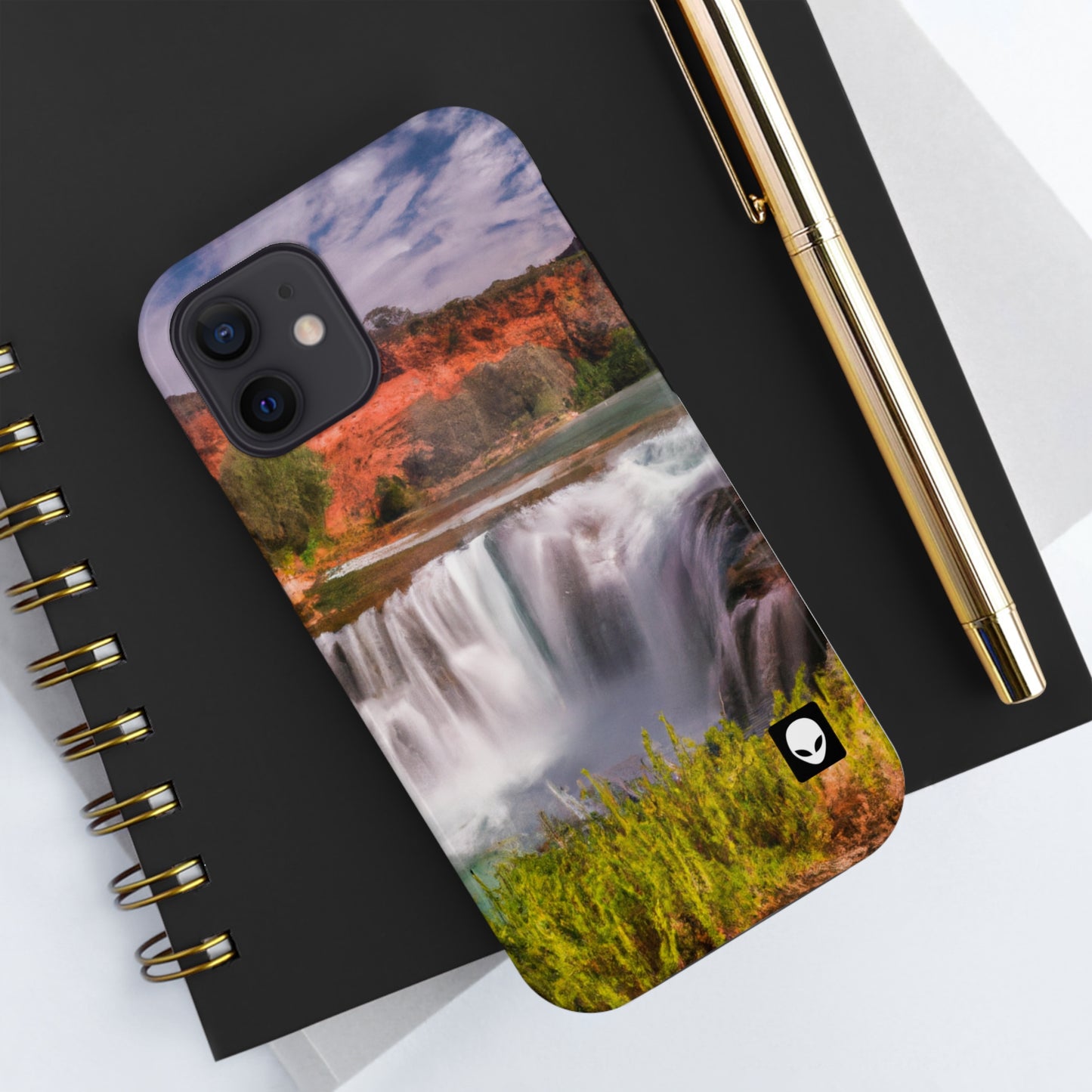 "Capturando la belleza de la naturaleza: creando un paisaje icónico en un arte vibrante" - The Alien Tough Phone Cases