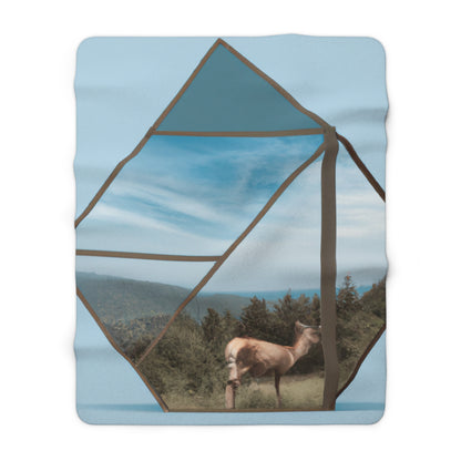 "Dreamscapes: An Everyday Art Collage" - The Alien Sherpa Fleece Blanket