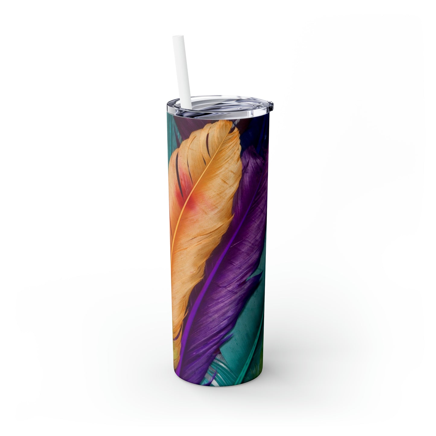 Prisma-Muster – The Alien Maars® Skinny Tumbler mit Strohhalm 20oz