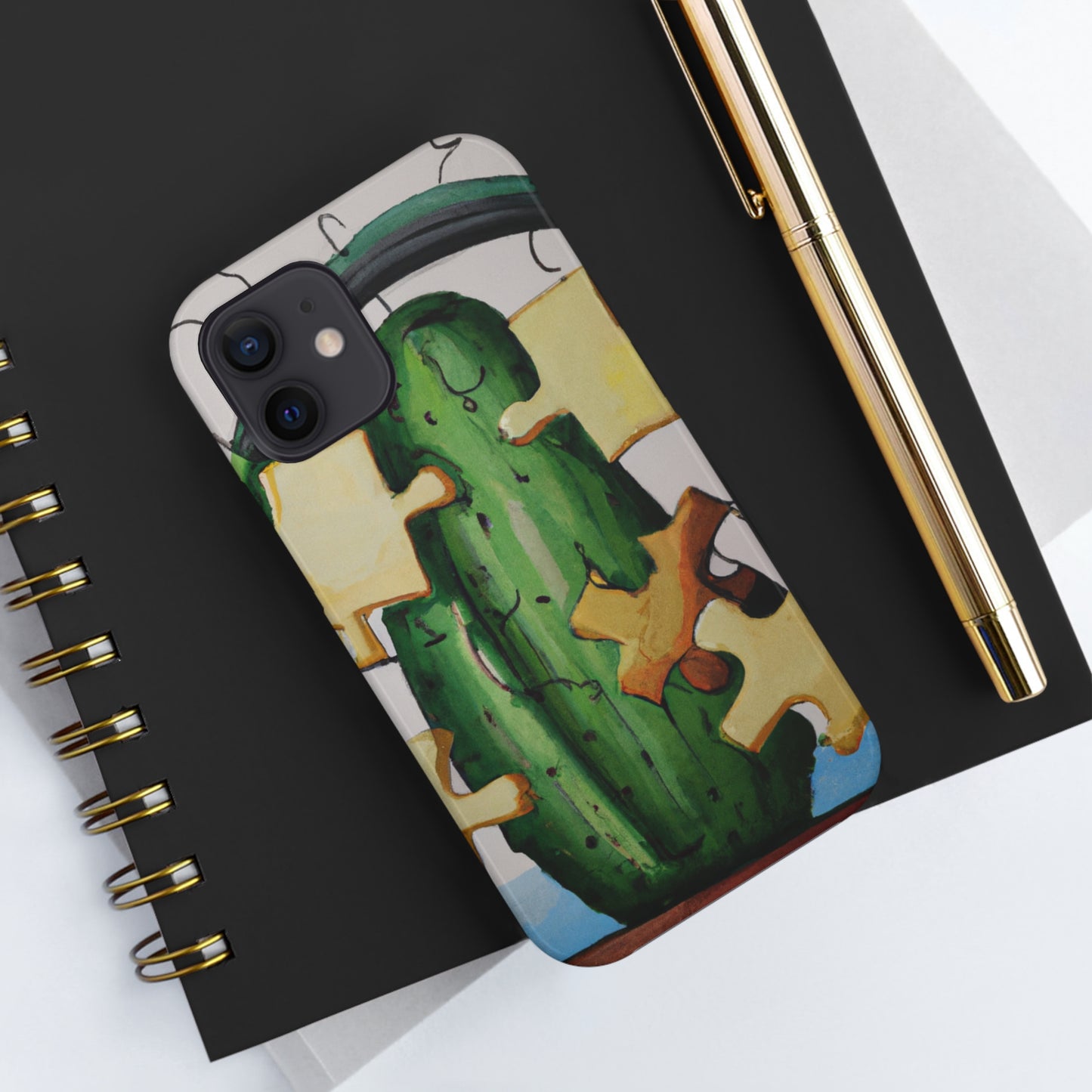 "Cactified Puzzle Time" - The Alien Tough Phone Cases