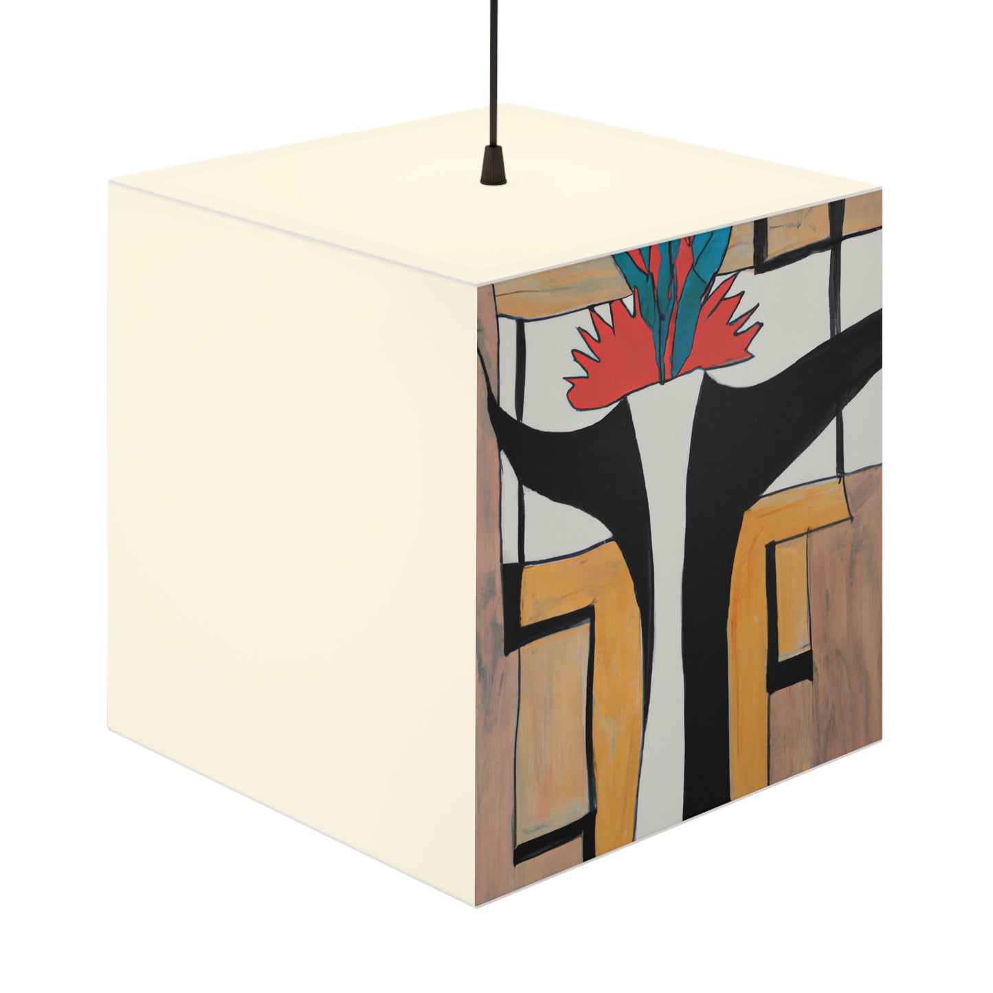 "Exploring Balance and Pattern in Abstract Art" - The Alien Light Cube Lamp