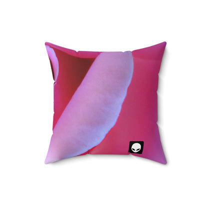 "Blissful Blooms: La delicada belleza de la naturaleza" - The Alien Square Pillow