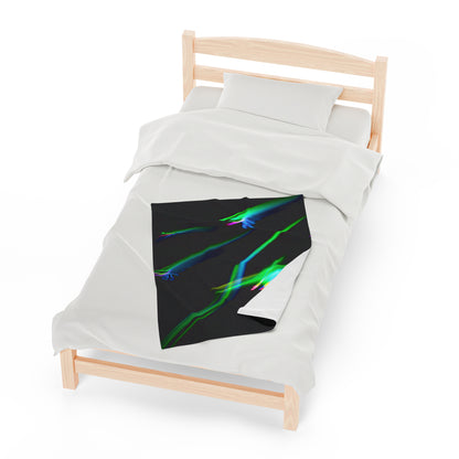 "Illuminated Splendor" - The Alien Velveteen Plush Blanket