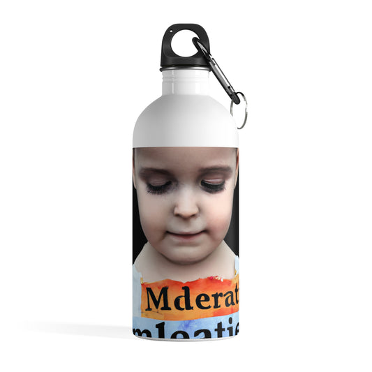 "Anxious Beginnings: A Child's Uncertain Futurescape". - The Alien Stainless Steel Water Bottle