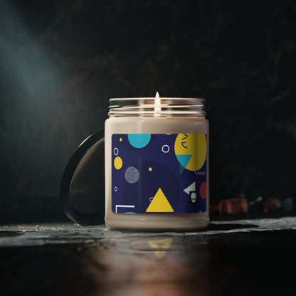 "Geometric Fusion: Bringing Your Vision to Colorful Life" - The Alien Eco-friendly Soy Candle