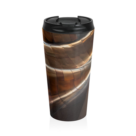 Metallic Whirlwind - The Alien Stainless Steel Travel Mug