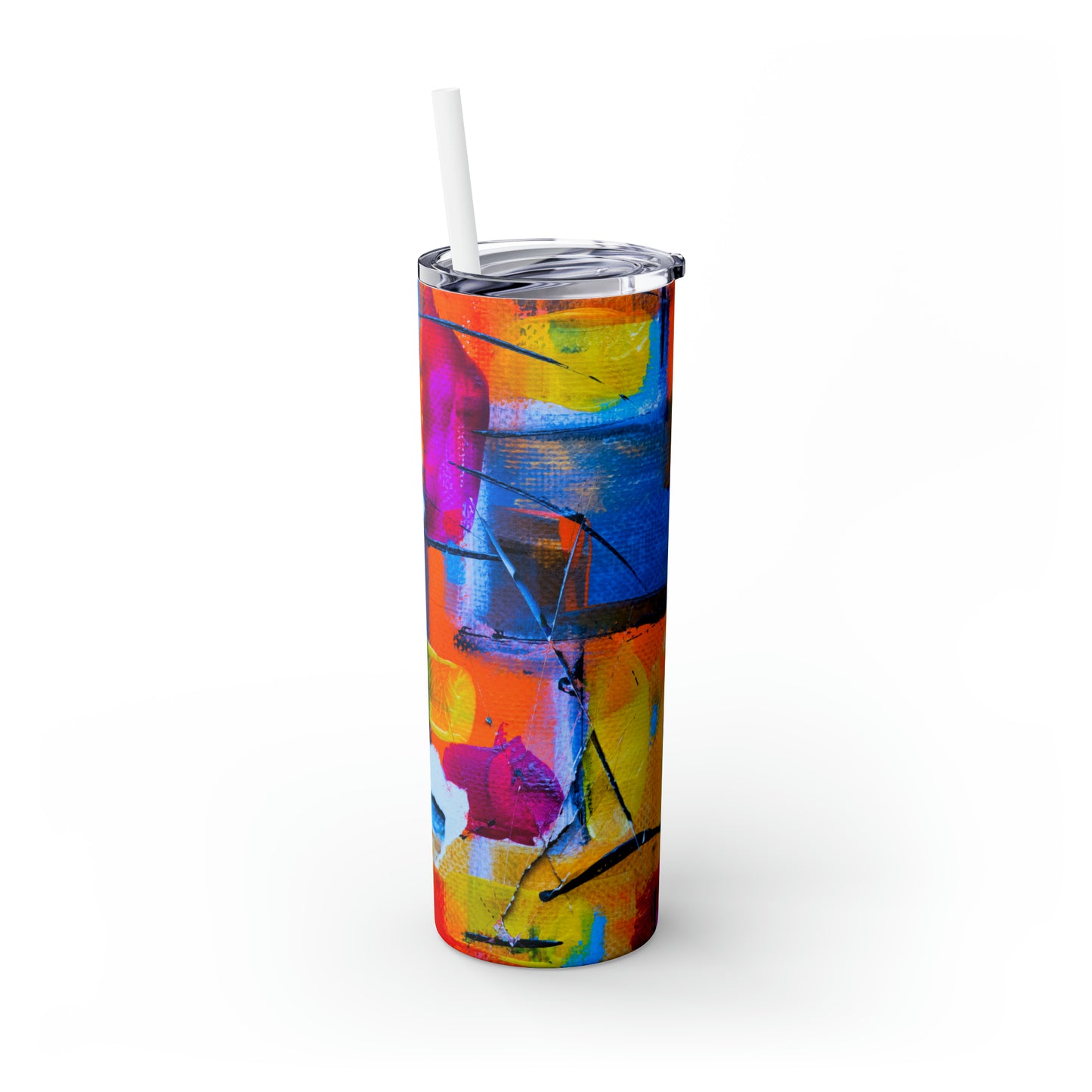 Pattern Playground - The Alien Maars® Skinny Tumbler with Straw 20oz