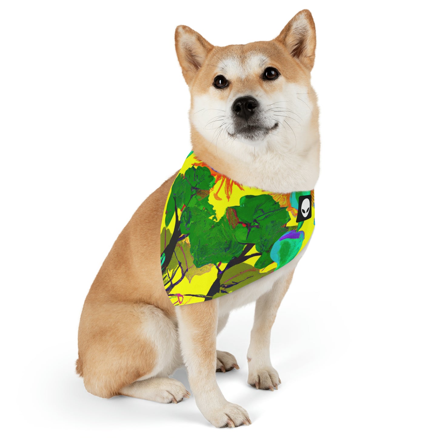 "Collision of Nature's Beauty" - The Alien Pet Bandana Collar