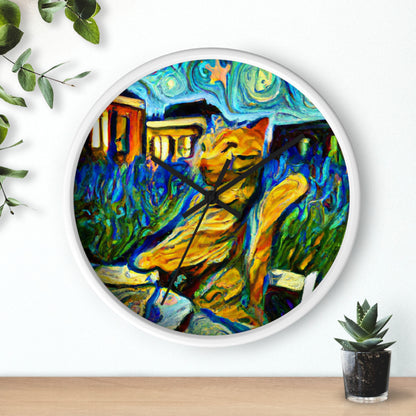 "A Cat Amongst the Celestial Tea Leaves" - The Alien Wall Clock