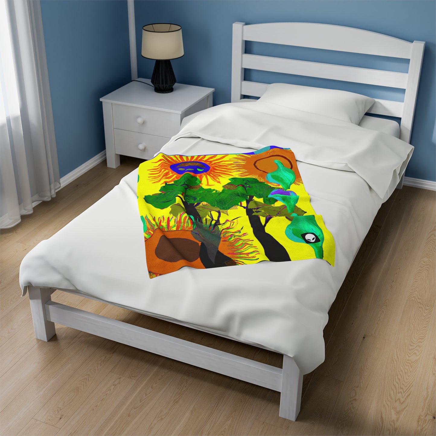 "Collision of Nature's Beauty" - The Alien Velveteen Plush Blanket