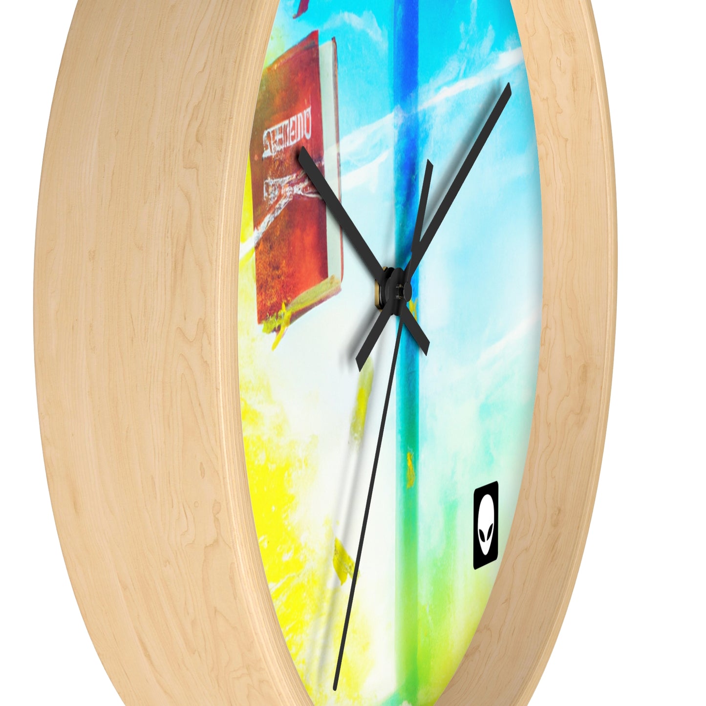 "Exploring My World through Art: Capturing the Memories of Places Visited" - The Alien Wall Clock