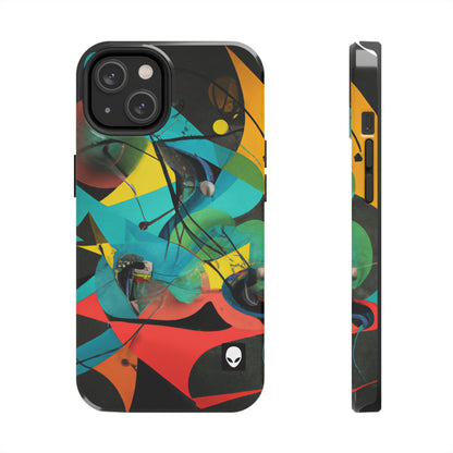 „Illusionäre Perspektive: Ein bunter Tanz des Lichts“ – The Alien Tough Phone Cases