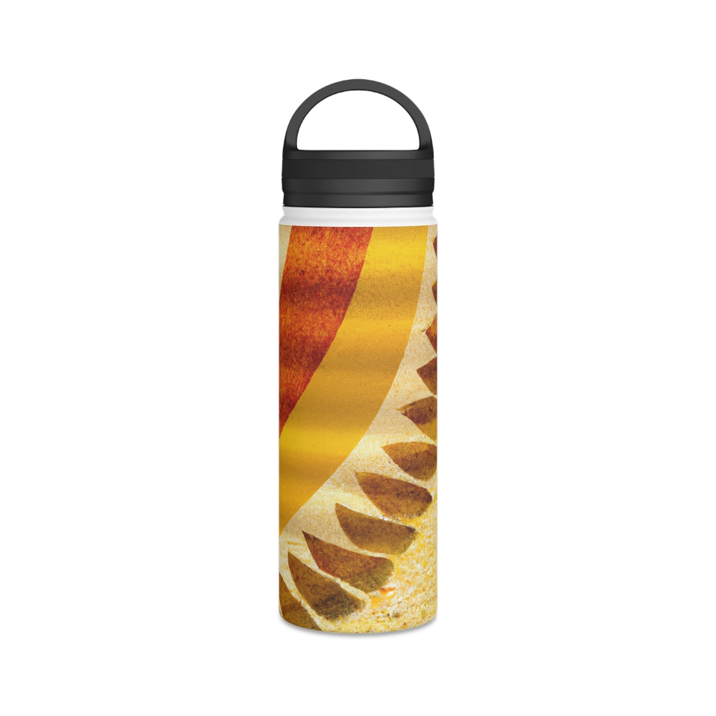 "A Natural Mosaic: Shapes and Colors from the Earth" - The Alien Stainless Steel Water Bottle, Handle Lid