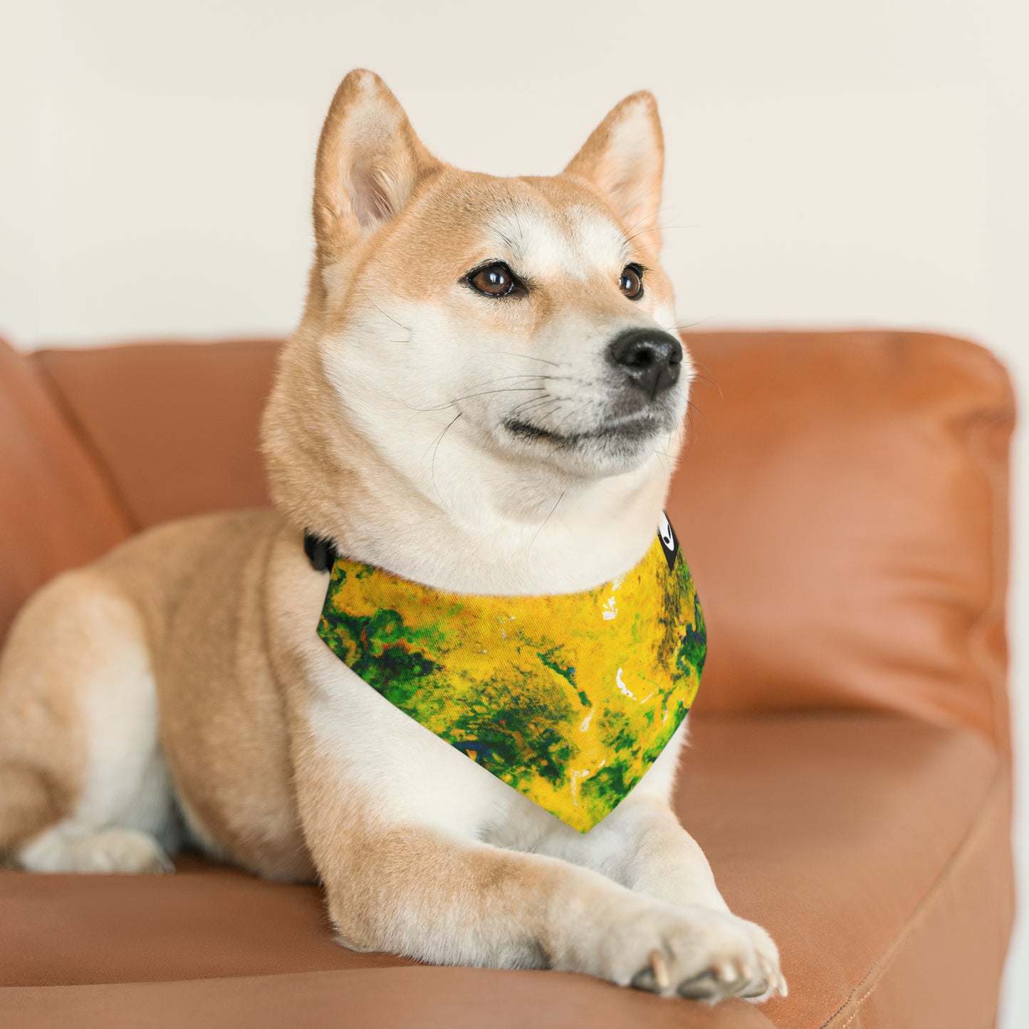 "Exploring Colorful Textures" - The Alien Pet Bandana Collar