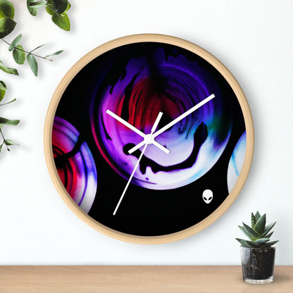 "Explorando los contrastes: una danza colorida de luminancia y aberración cromática" - The Alien Wall Clock