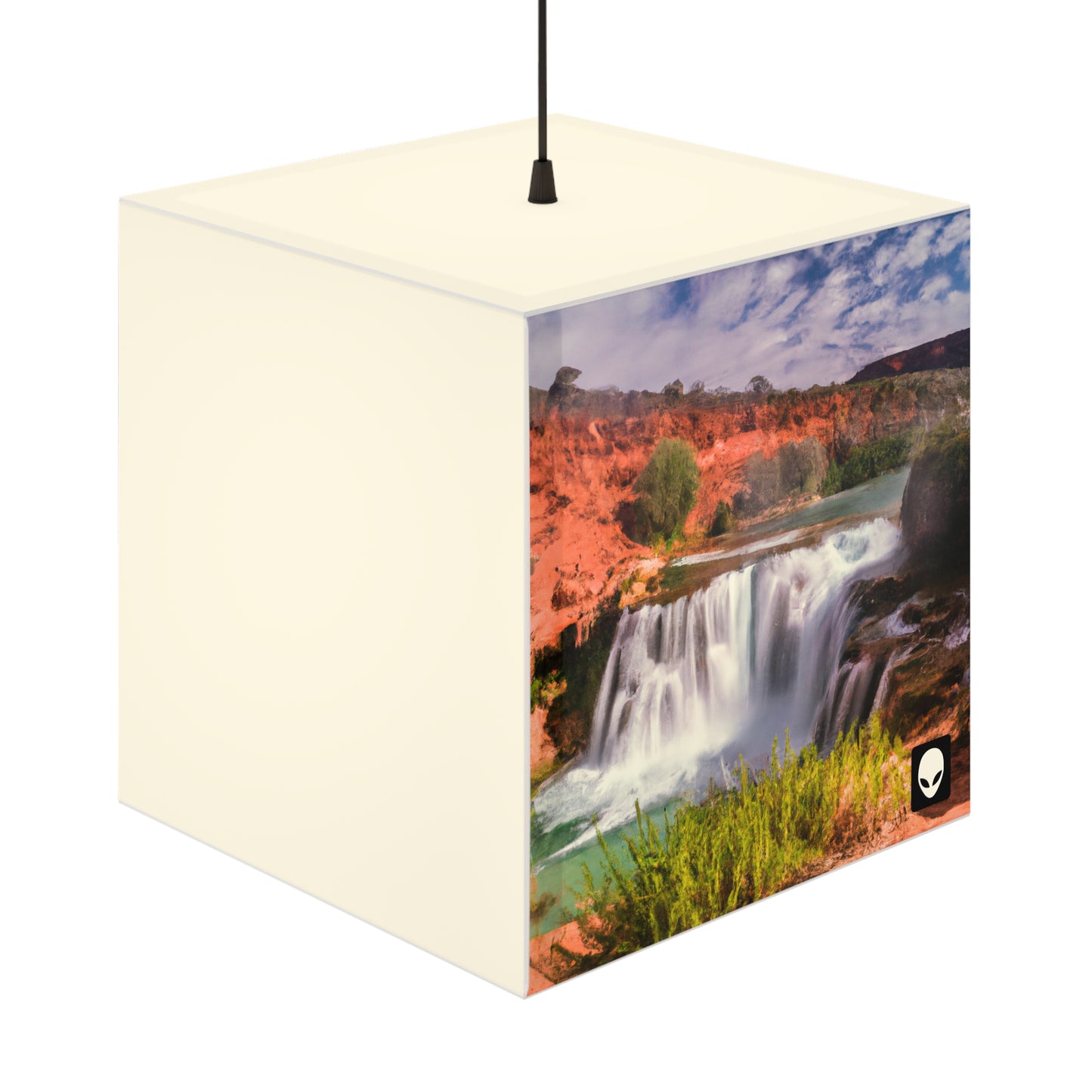 "Capturing Nature's Beauty: Crafting an Iconic Landscape in Vibrant Art" - The Alien Light Cube Lamp