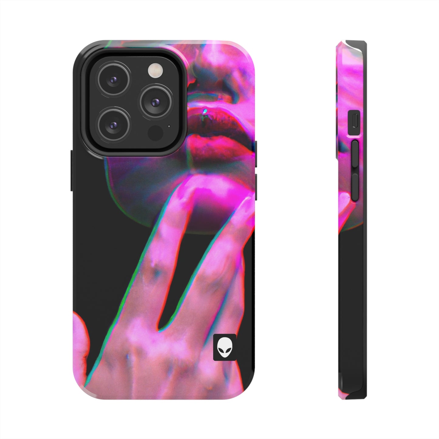 „Identität in der Abstraktion: Erforschung digitaler Selbstporträts“ – The Alien Tough Phone Cases