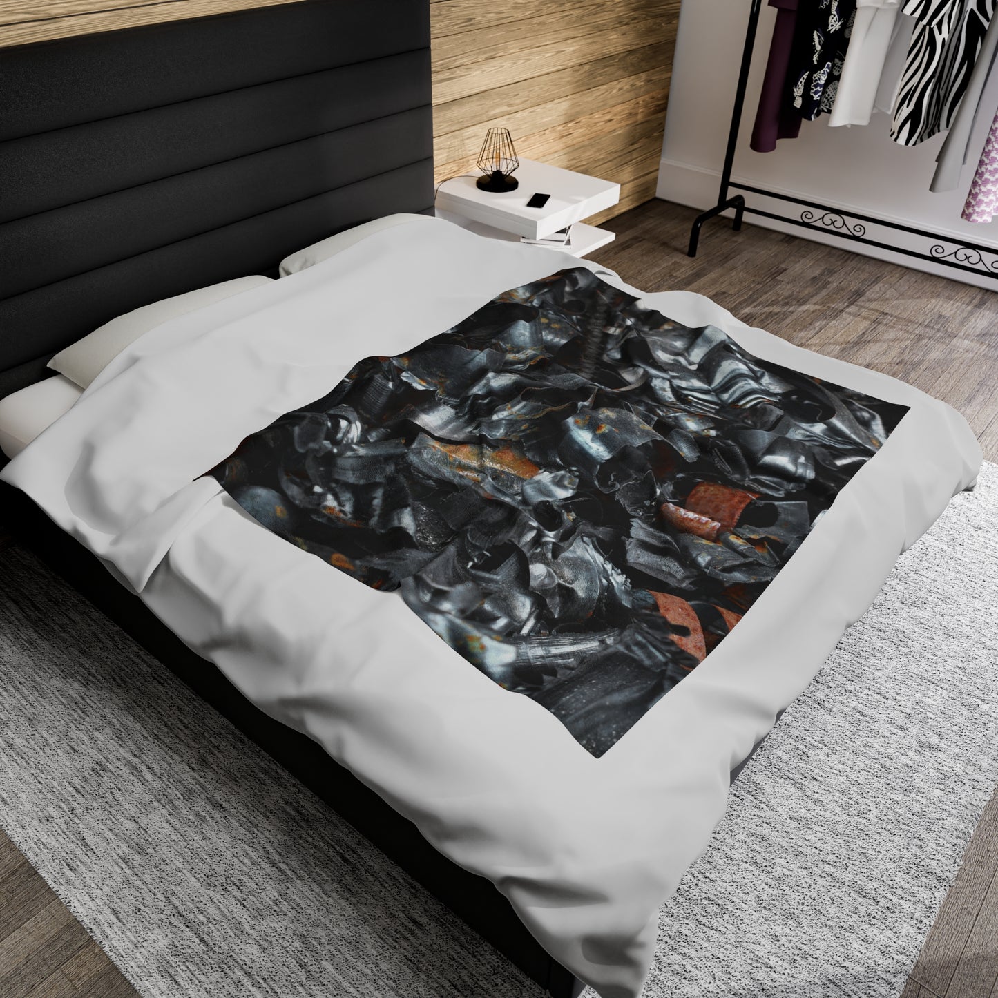 Rustic Reflections - The Alien Velveteen Plush Blanket