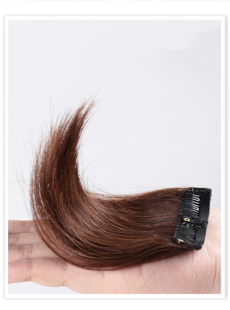 Pieza de peluca, almohadilla de volumen de reposición de cabello superior, dispositivo esponjoso de raíz de cabello en ambos lados