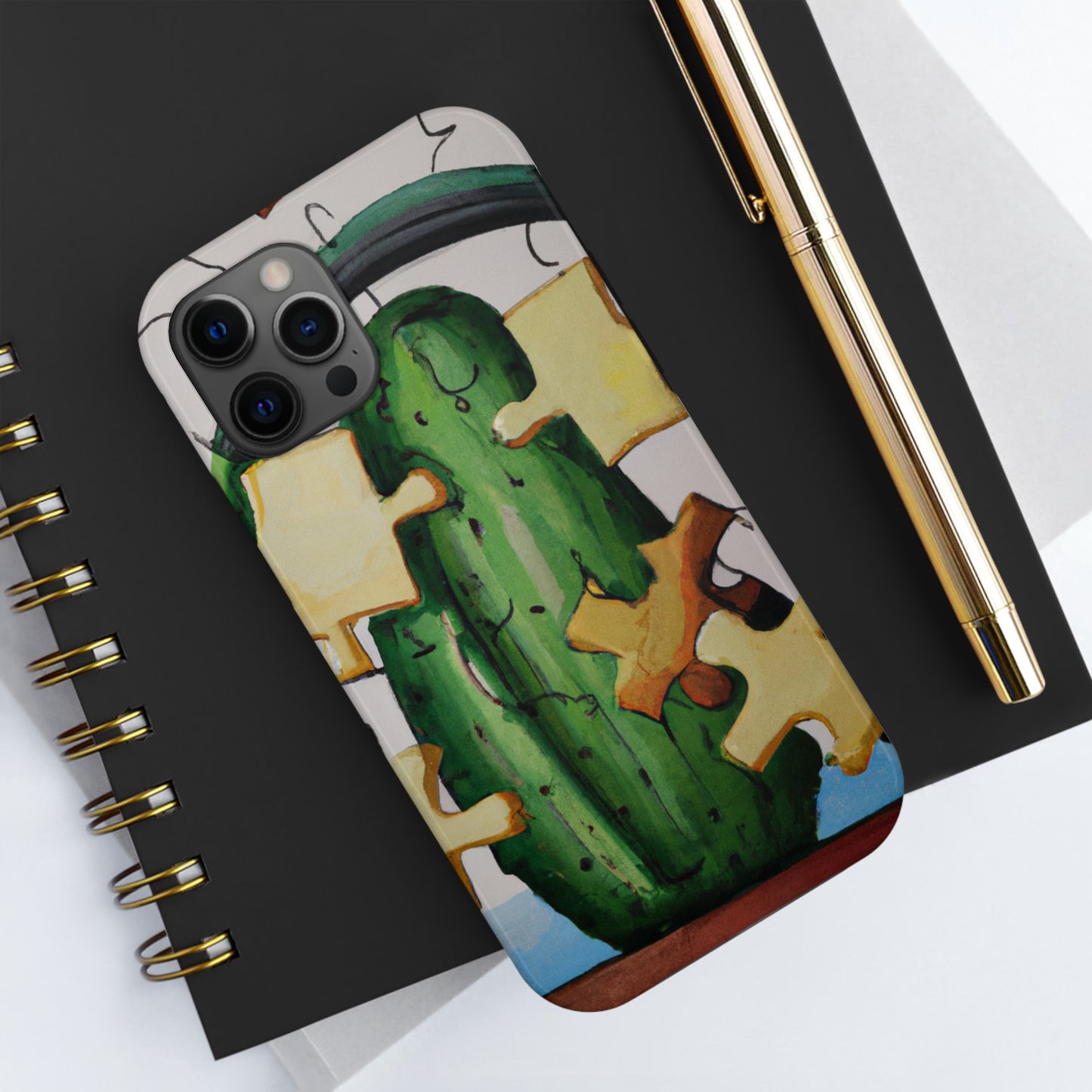 "Cactified Puzzle Time" - The Alien Tough Phone Cases