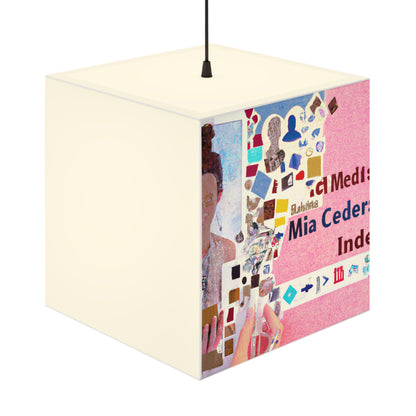 „Aufbau einer Online-Identität: Eine Social-Media-Collage“ – Die Alien Light Cube Lampe