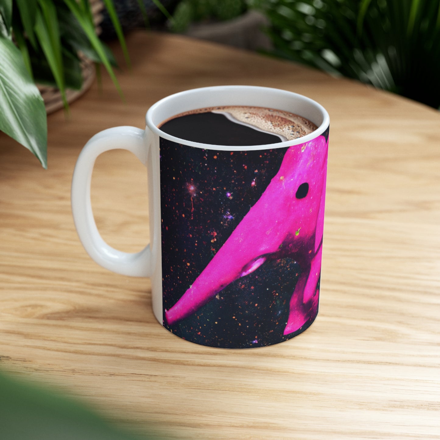 "Majestic Pinkelephant Exploration" - The Alien Ceramic Mug 11 oz