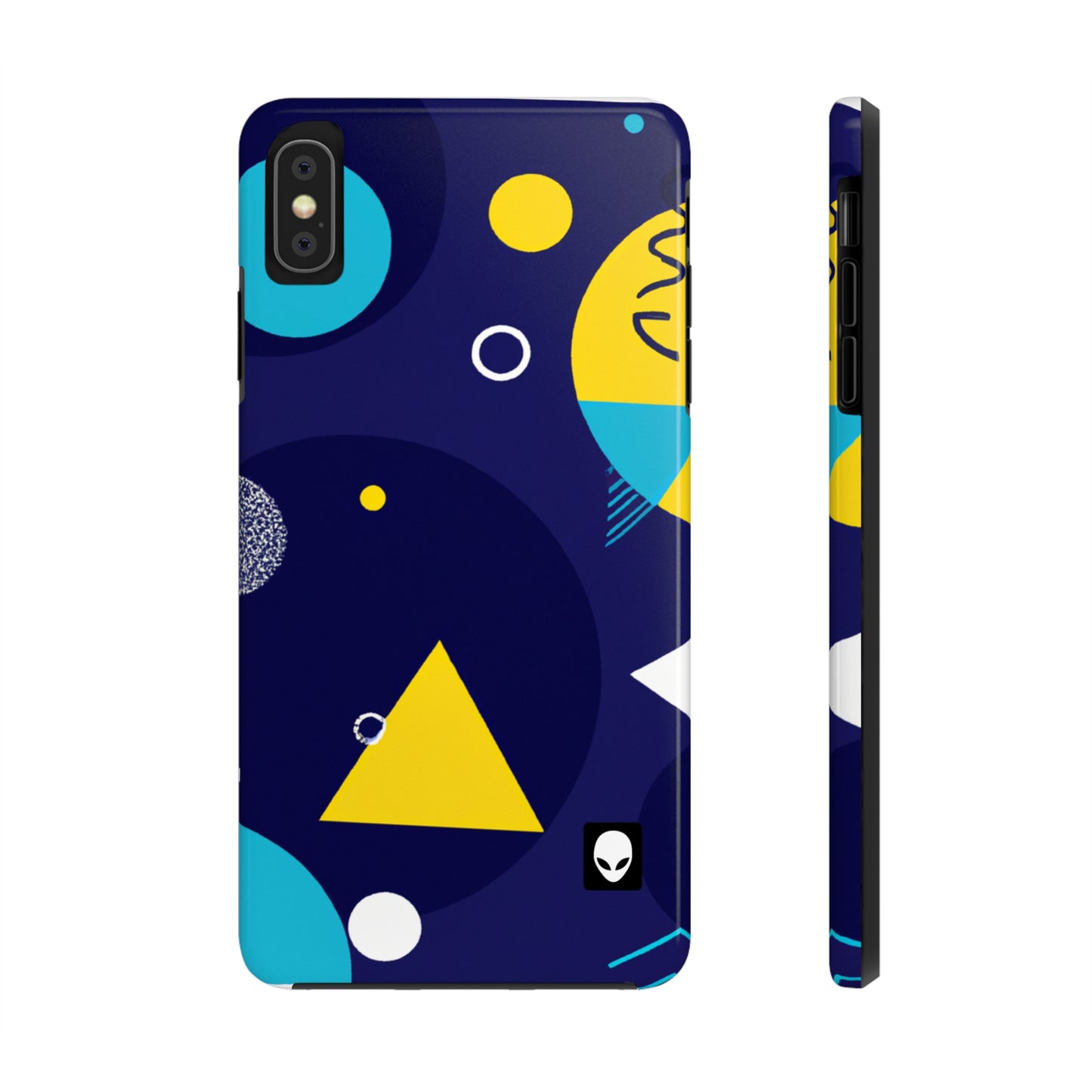 „Geometrische Fusion: Erwecken Sie Ihre Vision zum farbenfrohen Leben“ – The Alien Tough Phone Cases