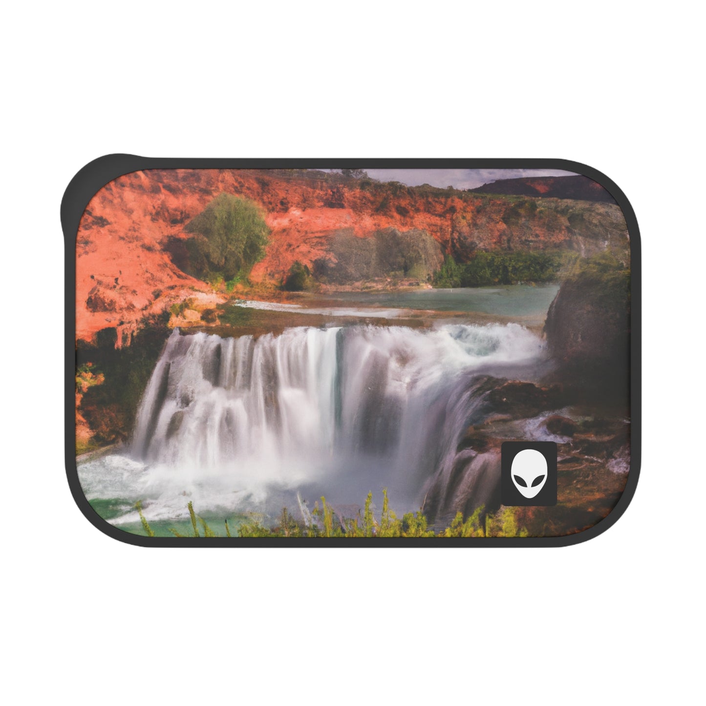 "Capturing Nature's Beauty: Crafting an Iconic Landscape in Vibrant Art" - The Alien Eco-friendly PLA Bento Box with Band and Utensils